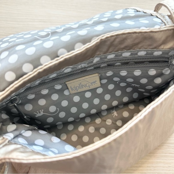 Kipling Sabian Metallic Gold Crossbody Purse - Picture 6 of 8